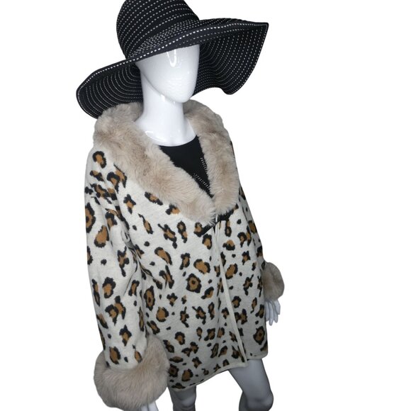 Northern Angel Women's Leopard Print Faux‎ Fur Jacket Size S/M - Picture 5 of 9